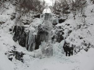 冬の玉簾の滝