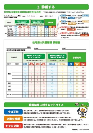 住宅用火災警報器交換診断シート