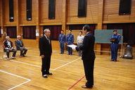 消防長から宮野浦学区コミュニティ振興会へ