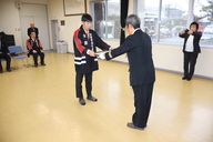 消防団長から第14分団へ