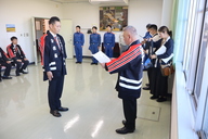 消防団長から消防団へ