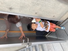 煙体験の様子