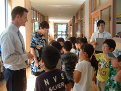 デンプシー中学校が酒田市を訪問