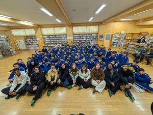 一中での集合写真