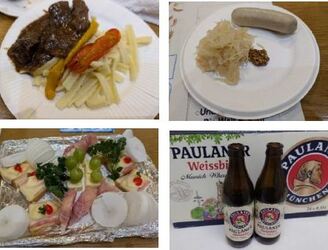 料理とビール