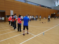 令和6年度イベントにおけるボッチャ体験会の様子