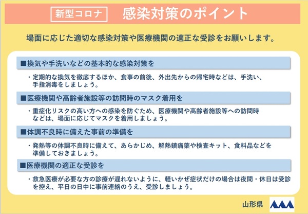 県民の皆様へ・夏の感染対策のポイント