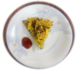 ツナとひじきのガレット