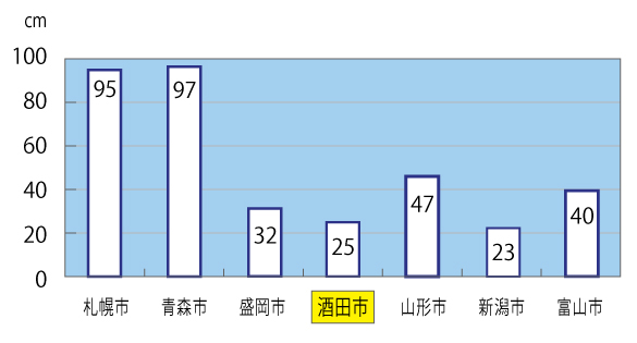 冬季の最深積雪