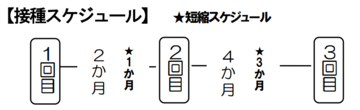 接種スケジュールの図