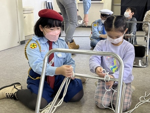 ロープワーク体験の画像