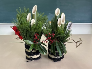 完成した門松の画像