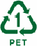 リサイクル可能なマークの画像