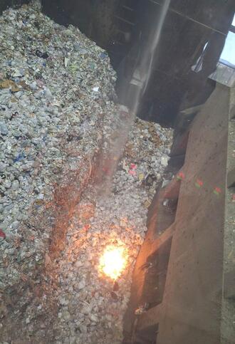 ごみピット火災状況