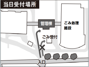 当日受付場所の図面