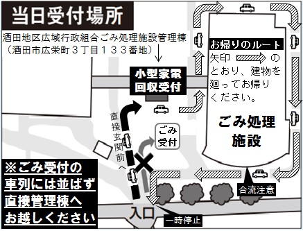当日受付場所の図面