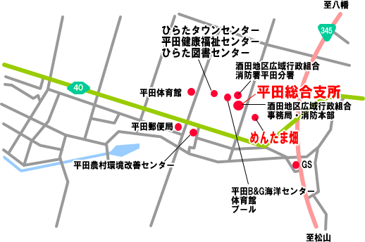 産直案内地図画像の画像