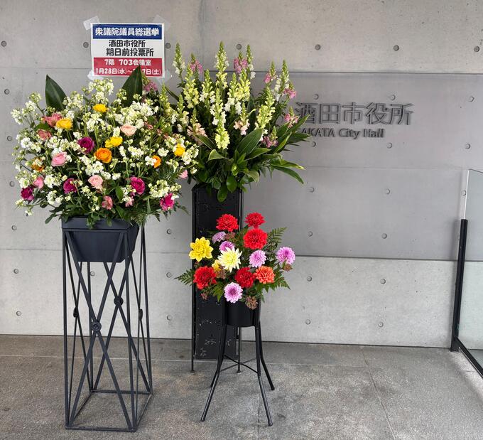 完成した春の展示の写真