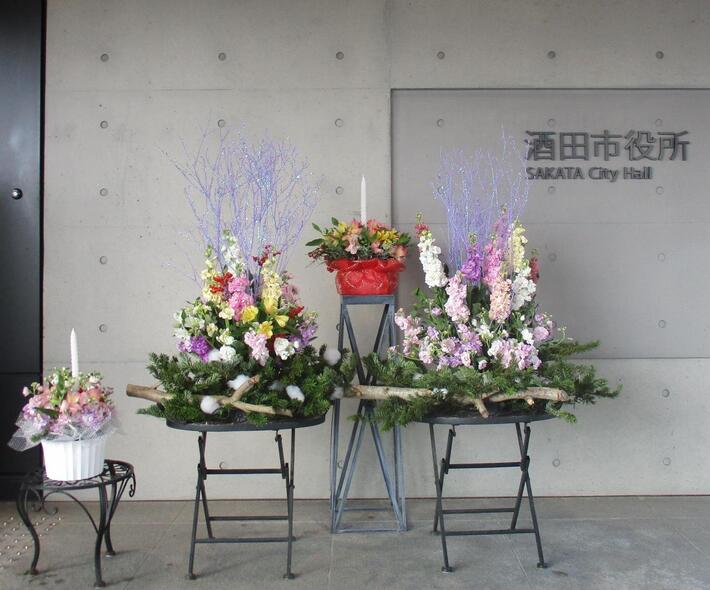 完成した冬の展示の写真