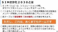 SIMさかた2030とは　SIMはシミュレーションの略