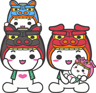 もしぇのんとあののんのイラスト