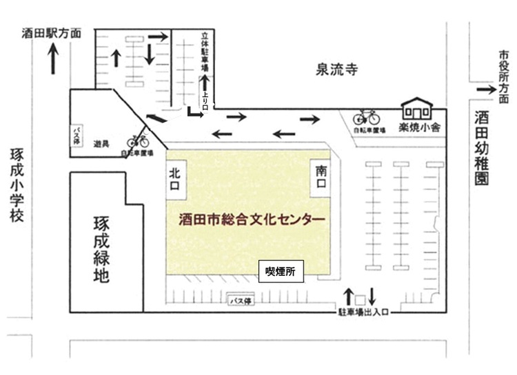 総合文化センター全体平面図