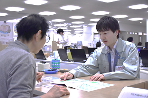 勤務中の様子
