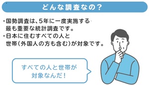 国勢調査は5年に一度実施される重要な調査です。